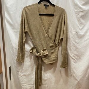 J. Crew Metallic Gold Sweater